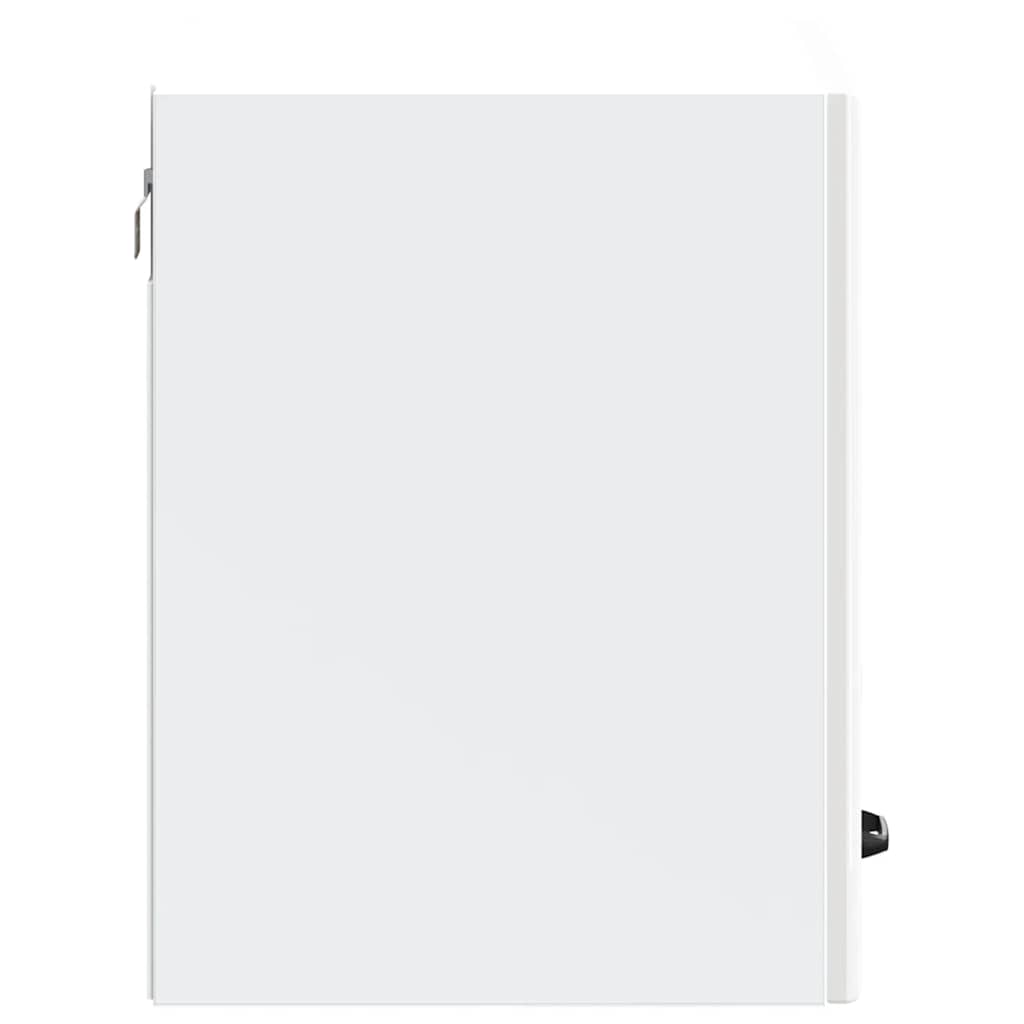 vidaXL Armario de pared de cocina Kalmar blanca de alto brillo