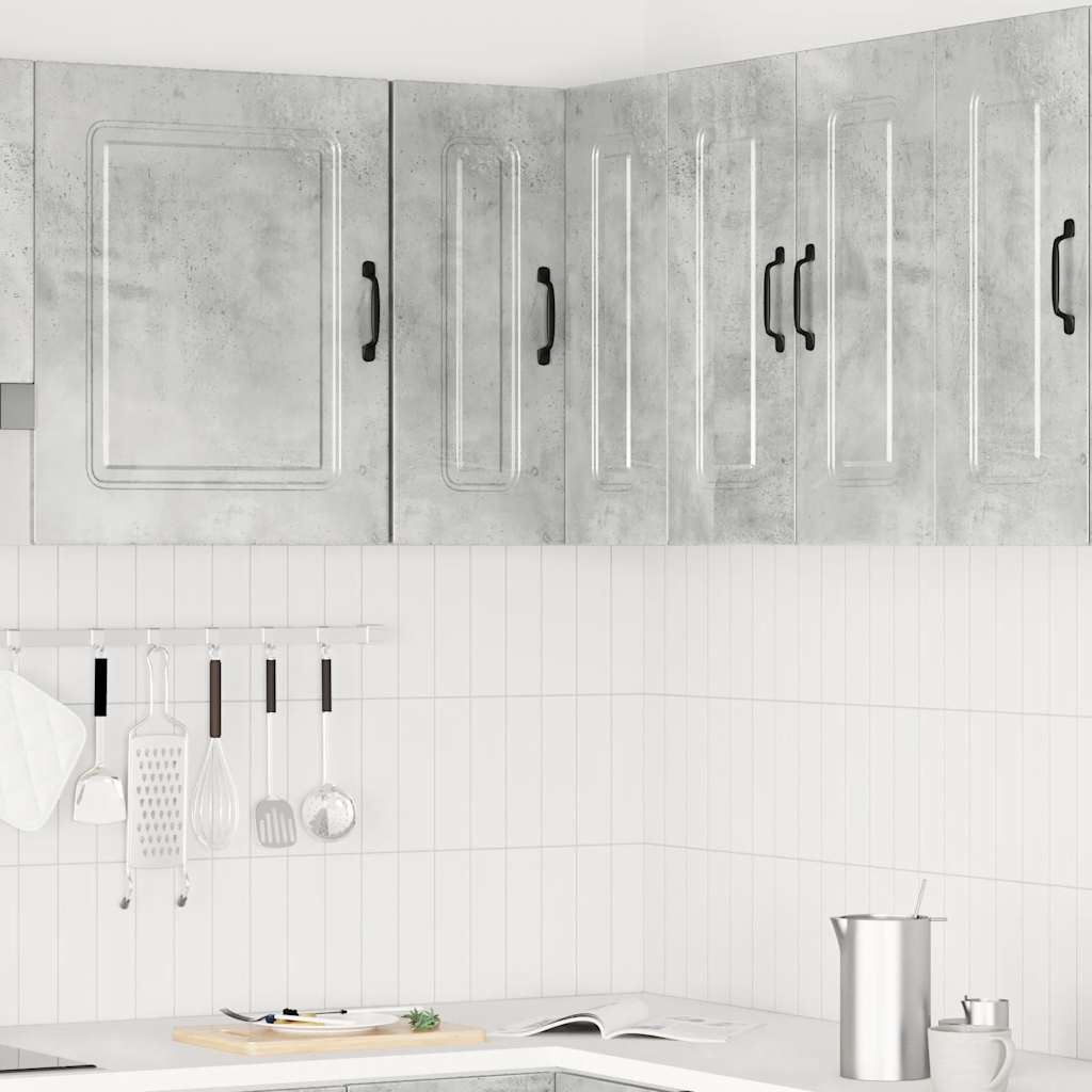 vidaXL Armario de cocina de esquina de pared Kalmar gris hormigón