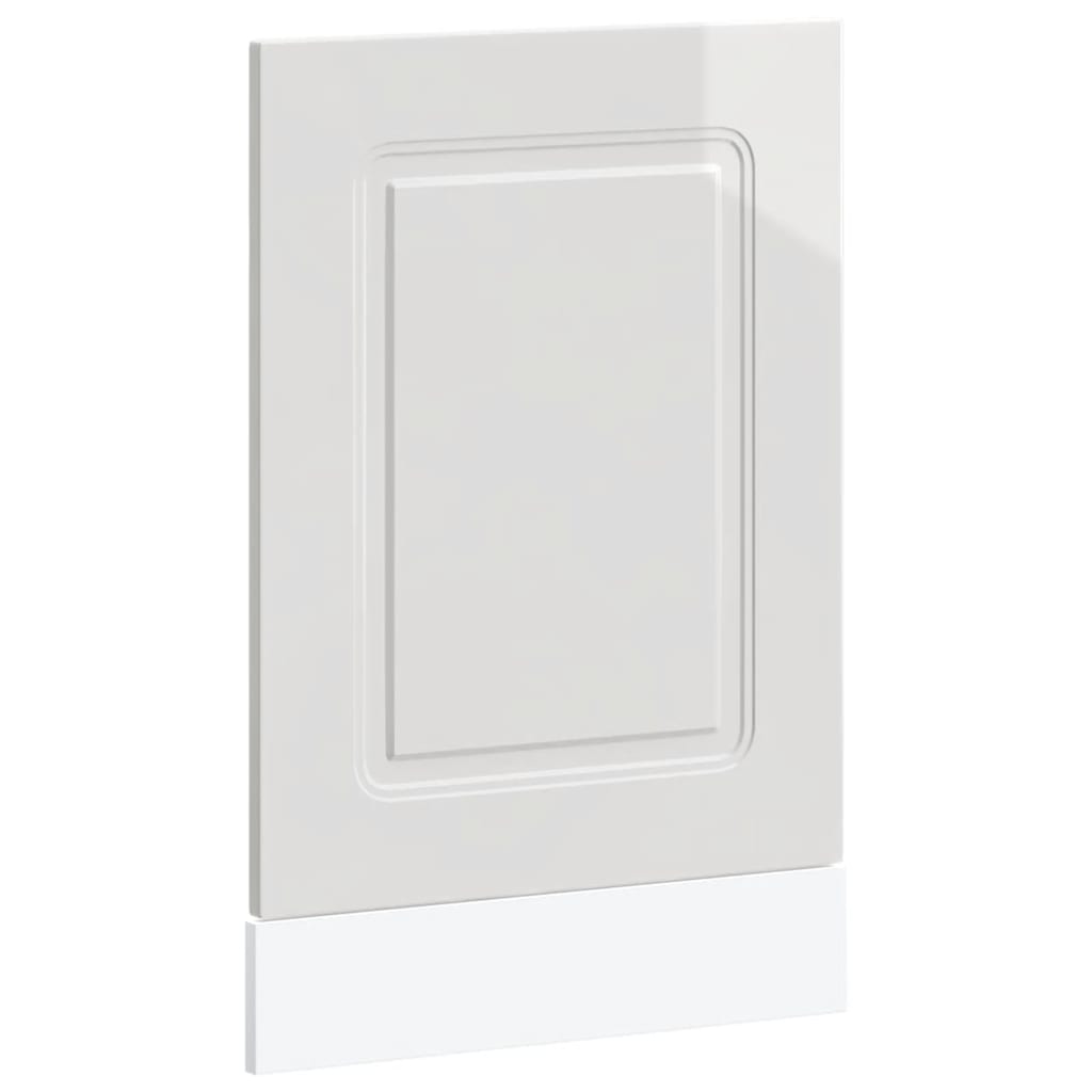 vidaXL Panel para lavavajillas Kalmar blanco brillo 45x1,5x67 cm