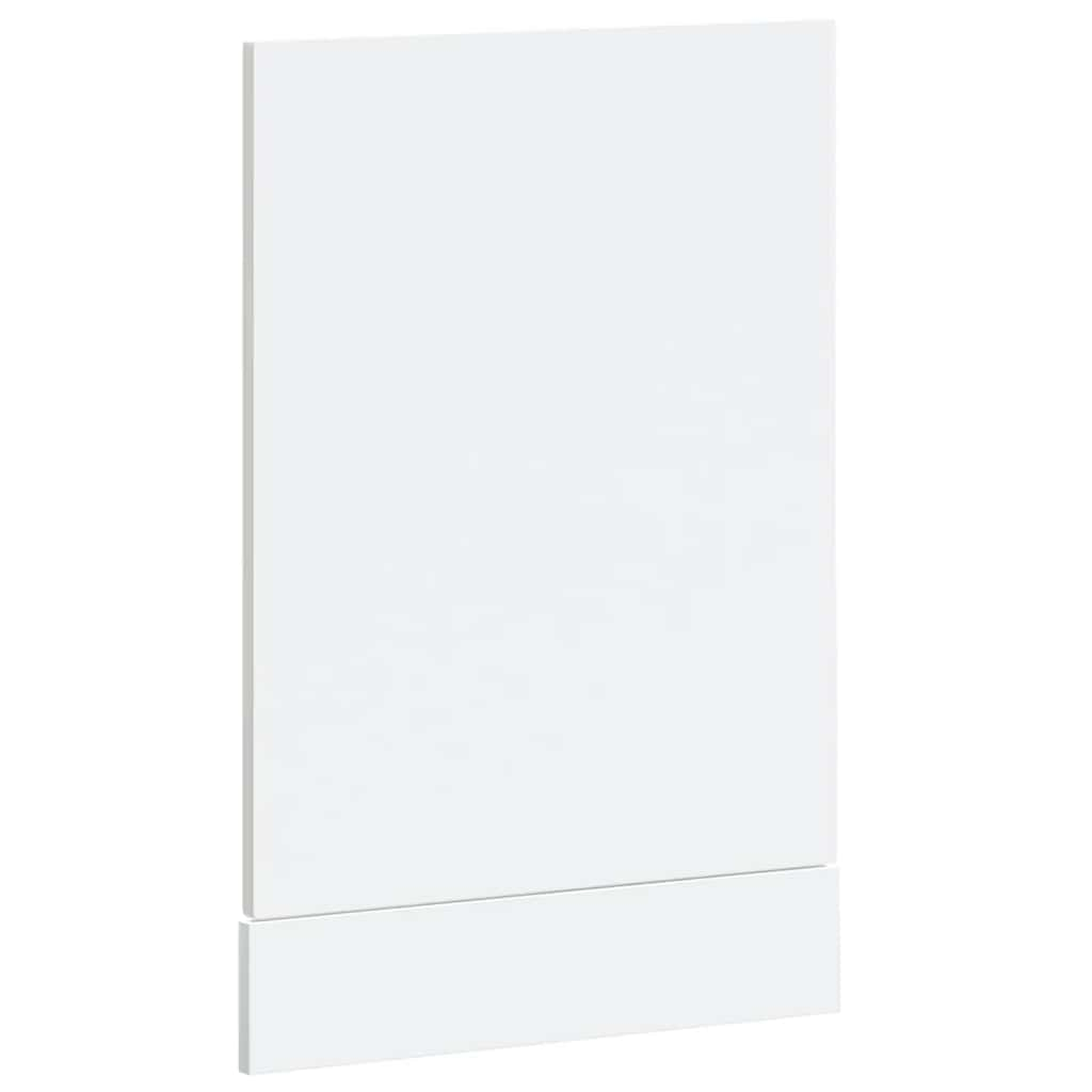 vidaXL Panel para lavavajillas Kalmar blanco brillo 45x1,5x67 cm