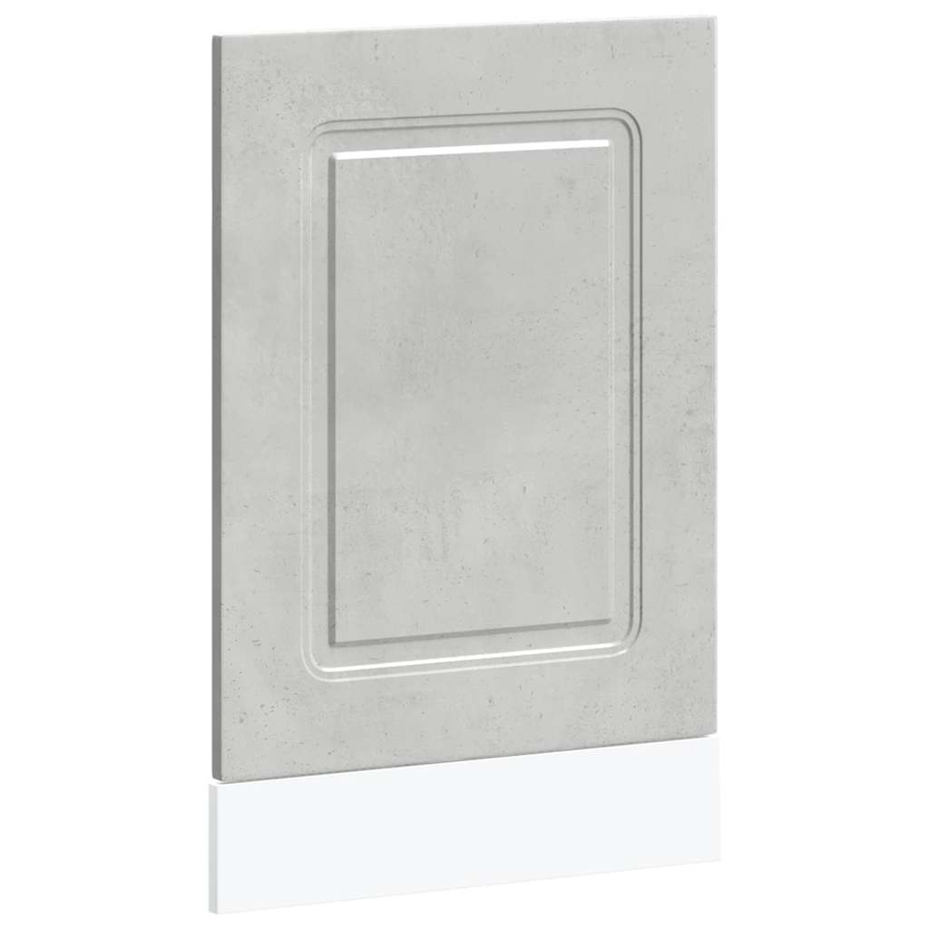 vidaXL Panel para lavavajillas Kalmar gris hormigón 45x1,5x67 cm