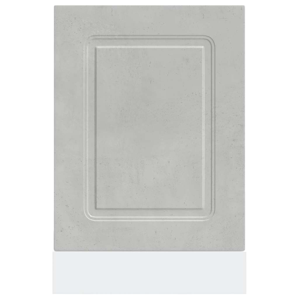 vidaXL Panel para lavavajillas Kalmar gris hormigón 45x1,5x67 cm