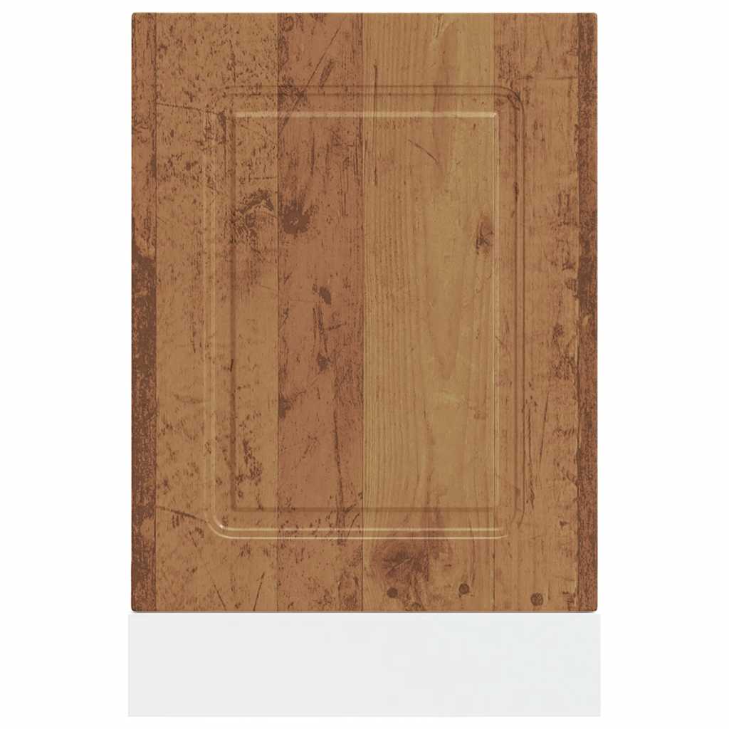 vidaXL Panel para lavavajillas Kalmar madera vieja 45x1,5x67 cm