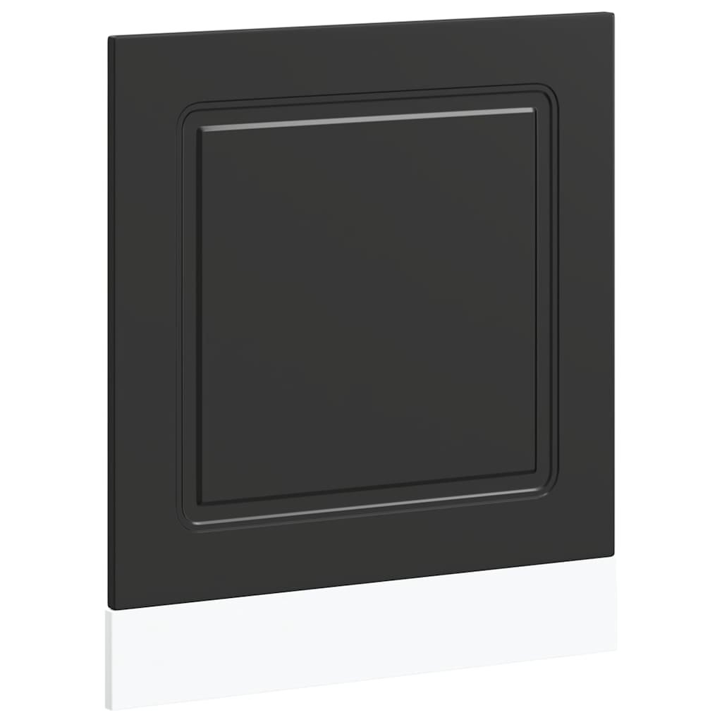 vidaXL Panel para lavavajillas Kalmar negra 60x1,5x67 cm