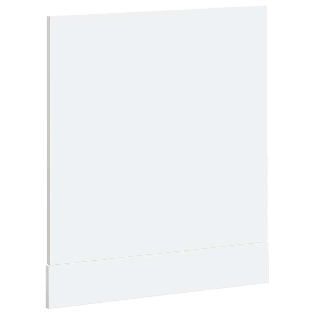 vidaXL Panel para lavavajillas Kalmar blanco brillo 60x1,5x67 cm