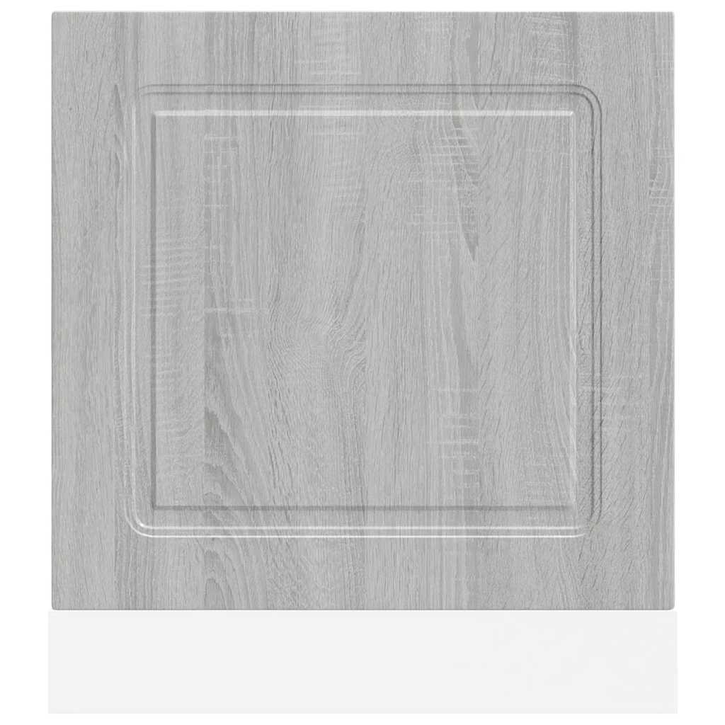 vidaXL Panel para lavavajillas Kalmar gris sonoma 60x1,5x67 cm