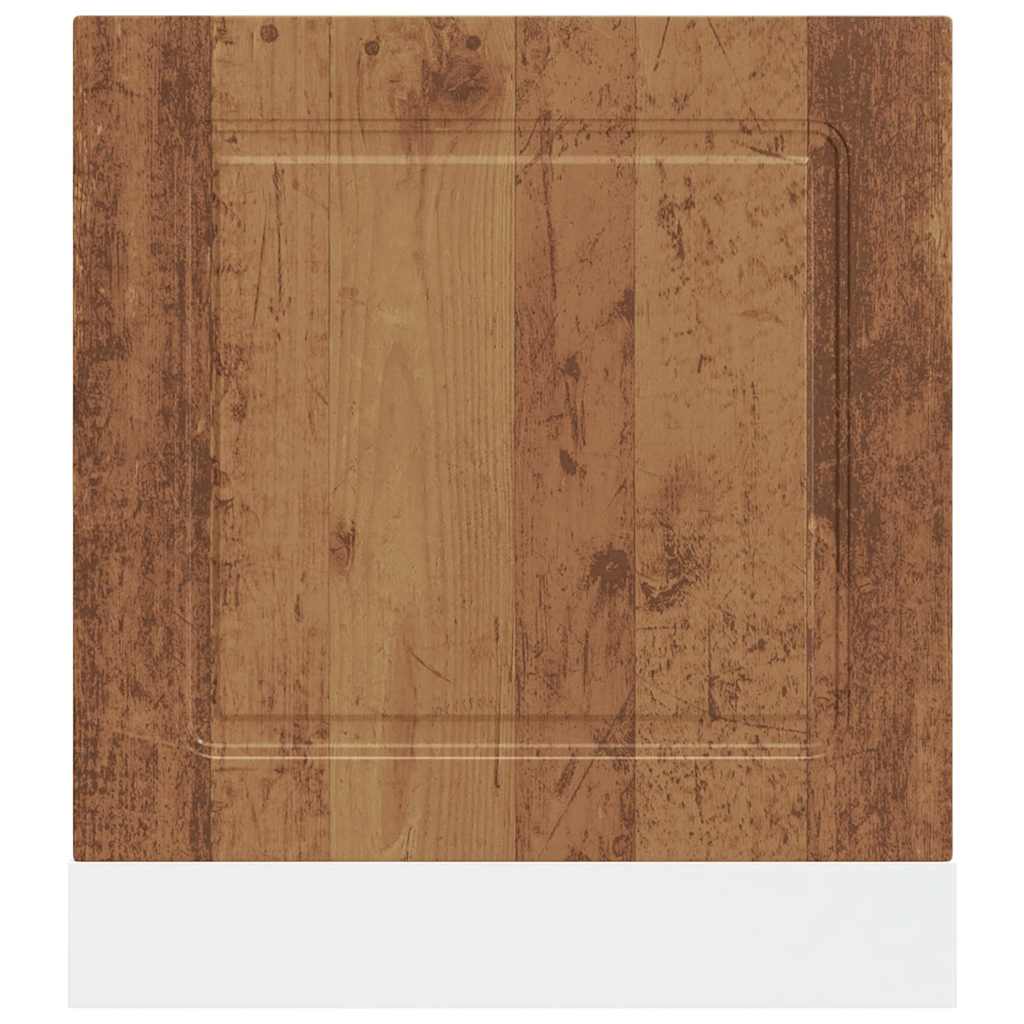 vidaXL Panel para lavavajillas Kalmar madera vieja 60x1,5x67 cm