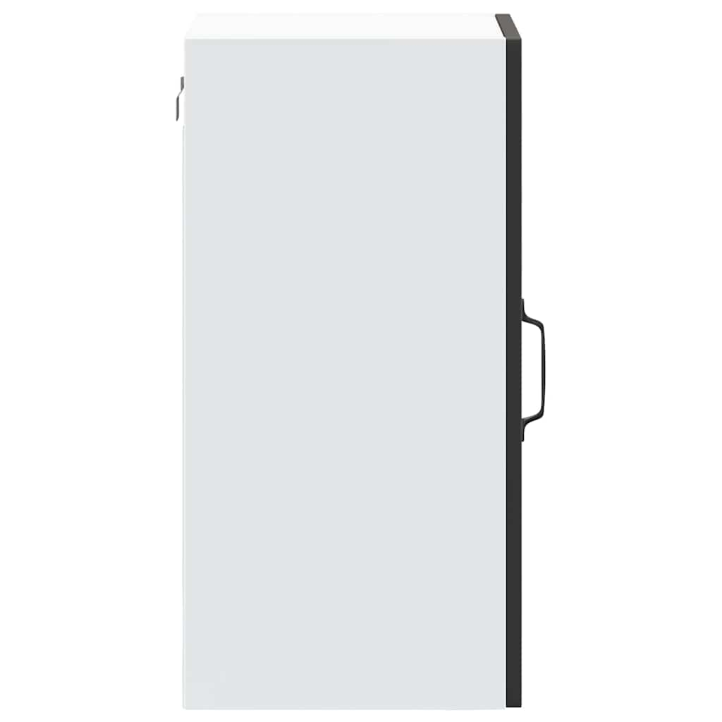 vidaXL Armario pared cocina puerta de cristal Lucca negro