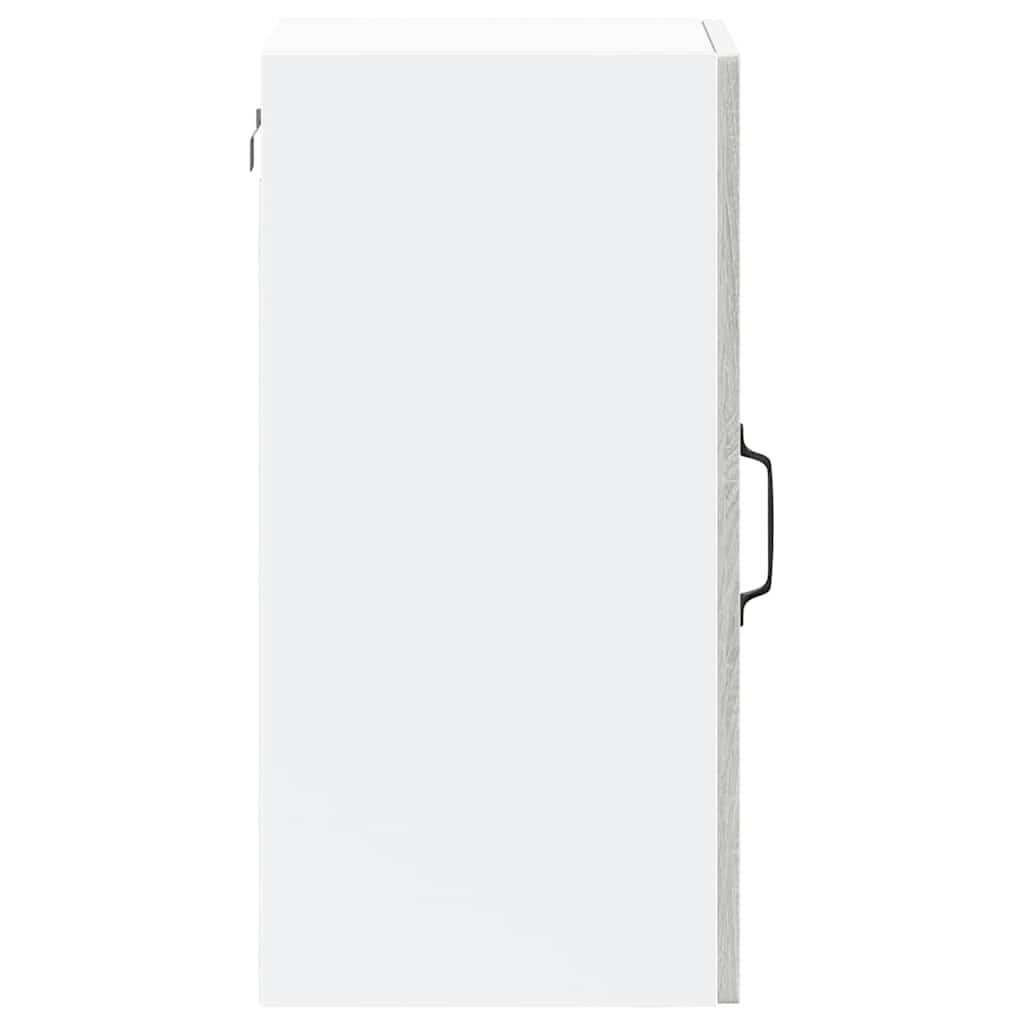 vidaXL Armario de pared para cocina puerta cristal Lucca gris sonoma