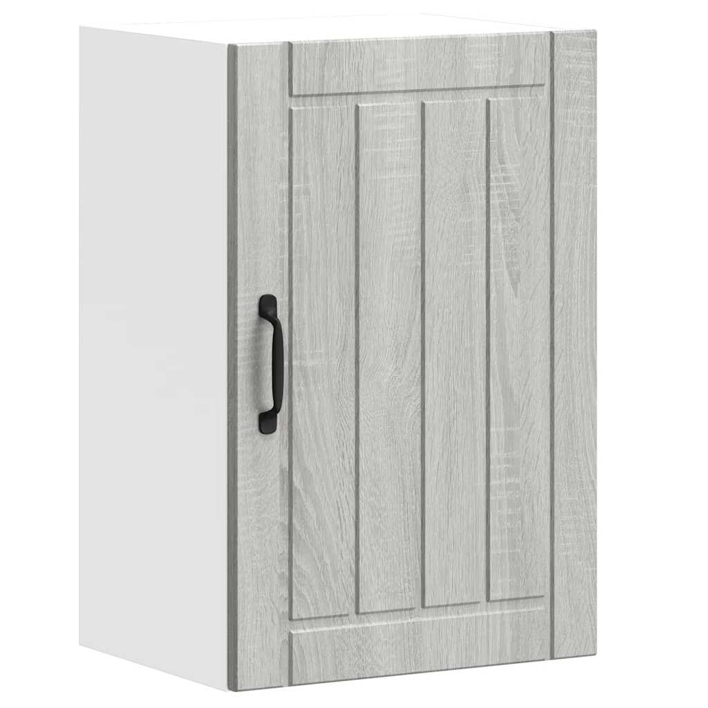 vidaXL Armario de pared cocina Lucca madera contrachapada gris sonoma