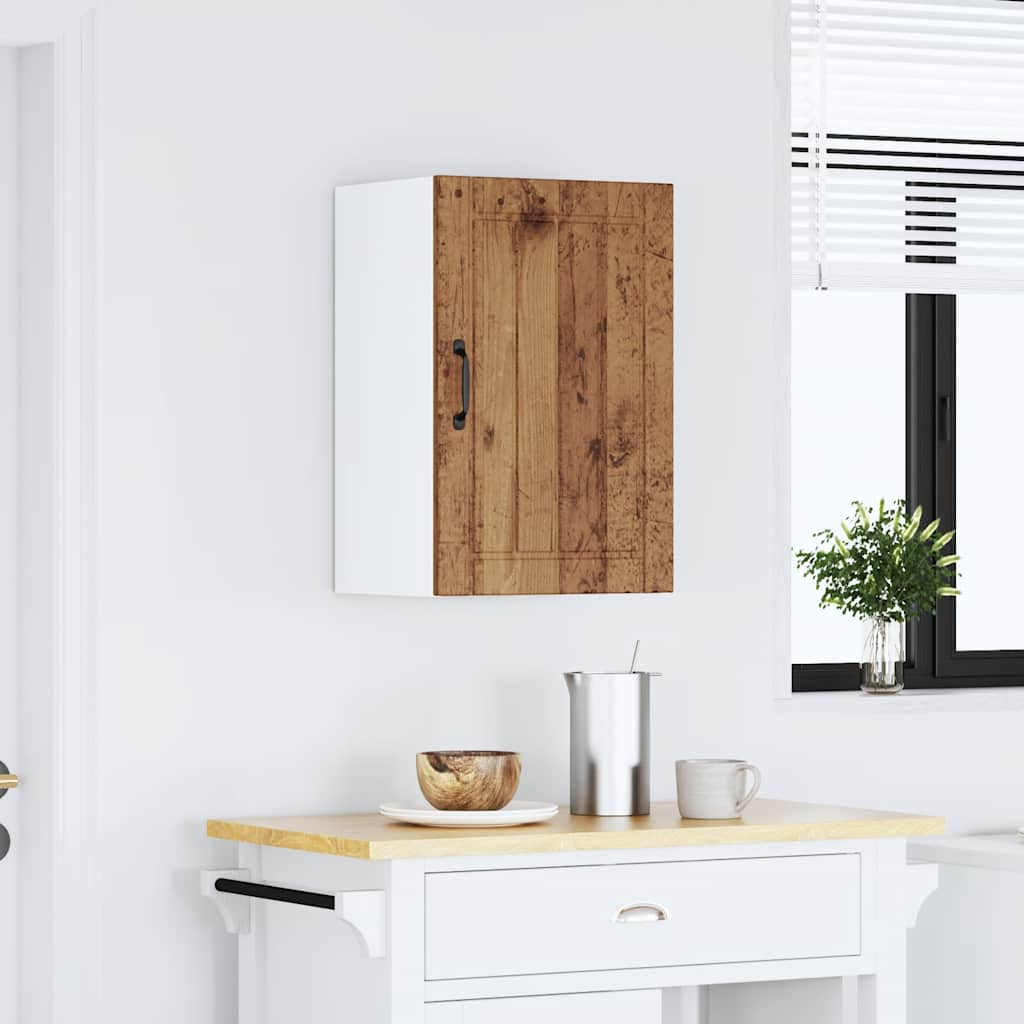 vidaXL Armario de pared de cocina Lucca madera vieja