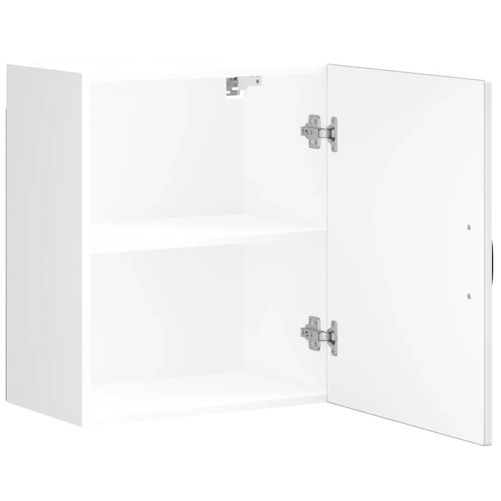 vidaXL Armario de pared de cocina Lucca blanca de alto brillo