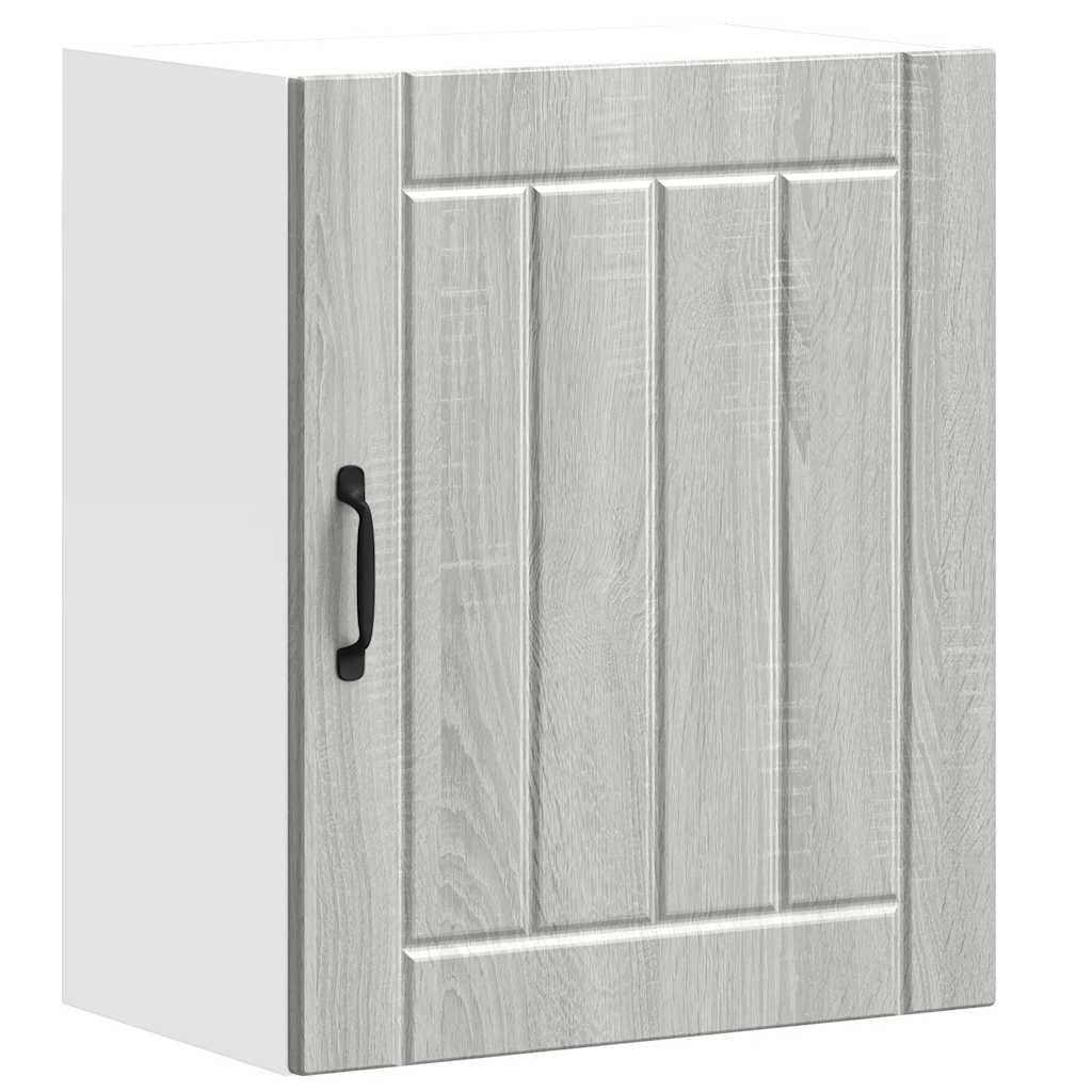 vidaXL Armario de pared cocina Lucca madera contrachapada gris sonoma