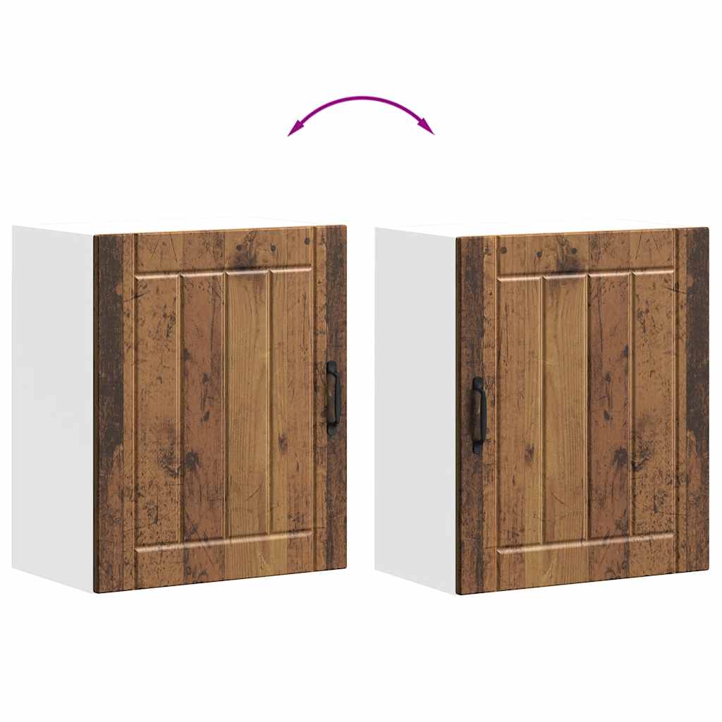 vidaXL Armario de pared de cocina Lucca madera vieja