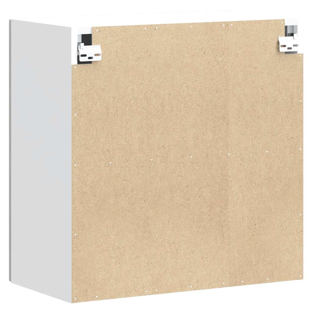 vidaXL Armario de pared de cocina Lucca blanca de alto brillo