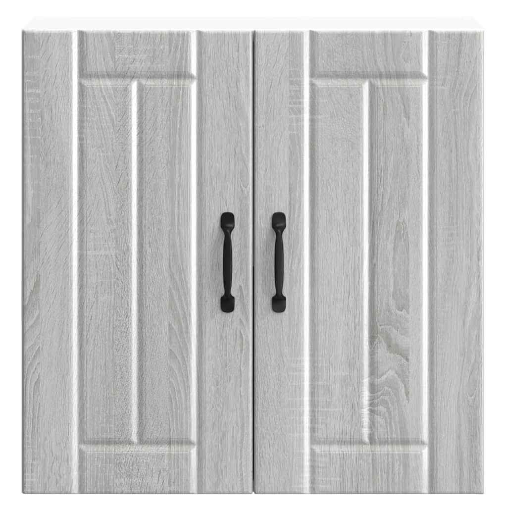 vidaXL Armario de pared cocina Lucca madera contrachapada gris sonoma