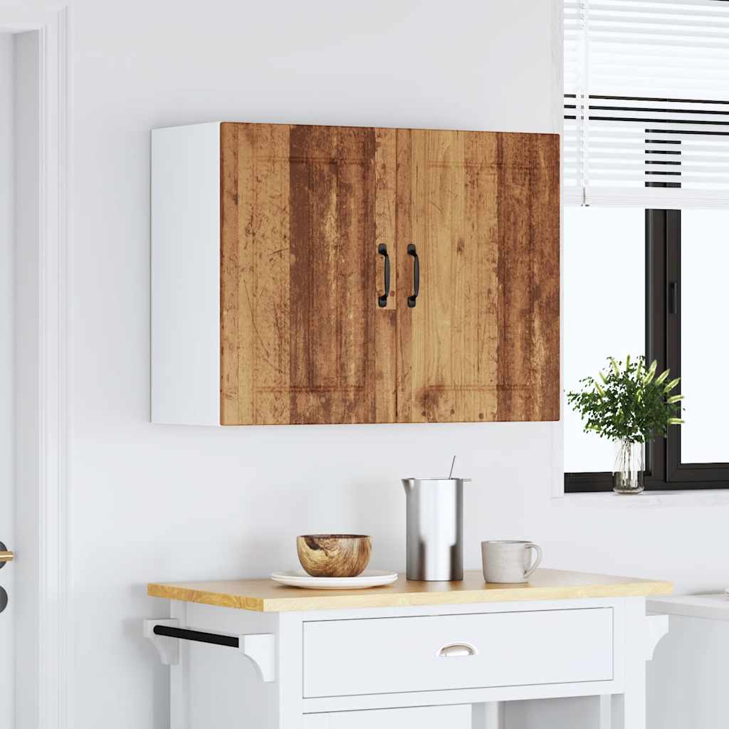 vidaXL Armario de pared de cocina Lucca madera vieja