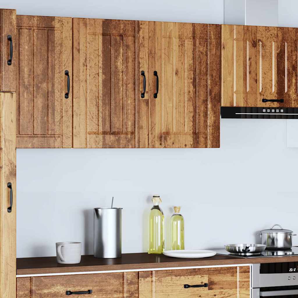 vidaXL Armario de pared de cocina Lucca madera vieja