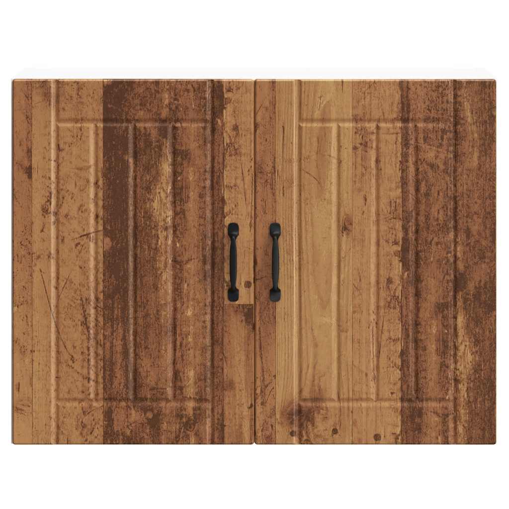 vidaXL Armario de pared de cocina Lucca madera vieja