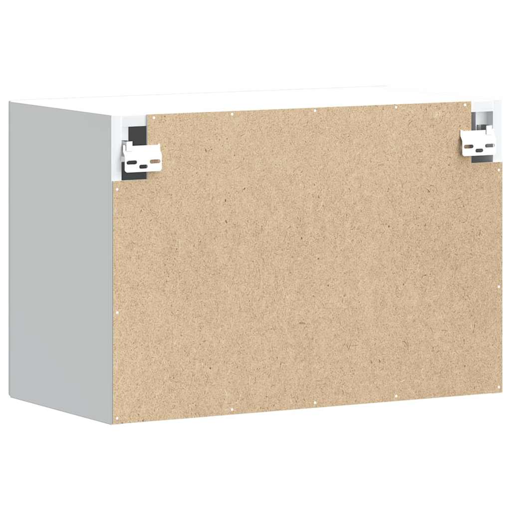 vidaXL Armario de pared de cocina Lucca blanca de alto brillo