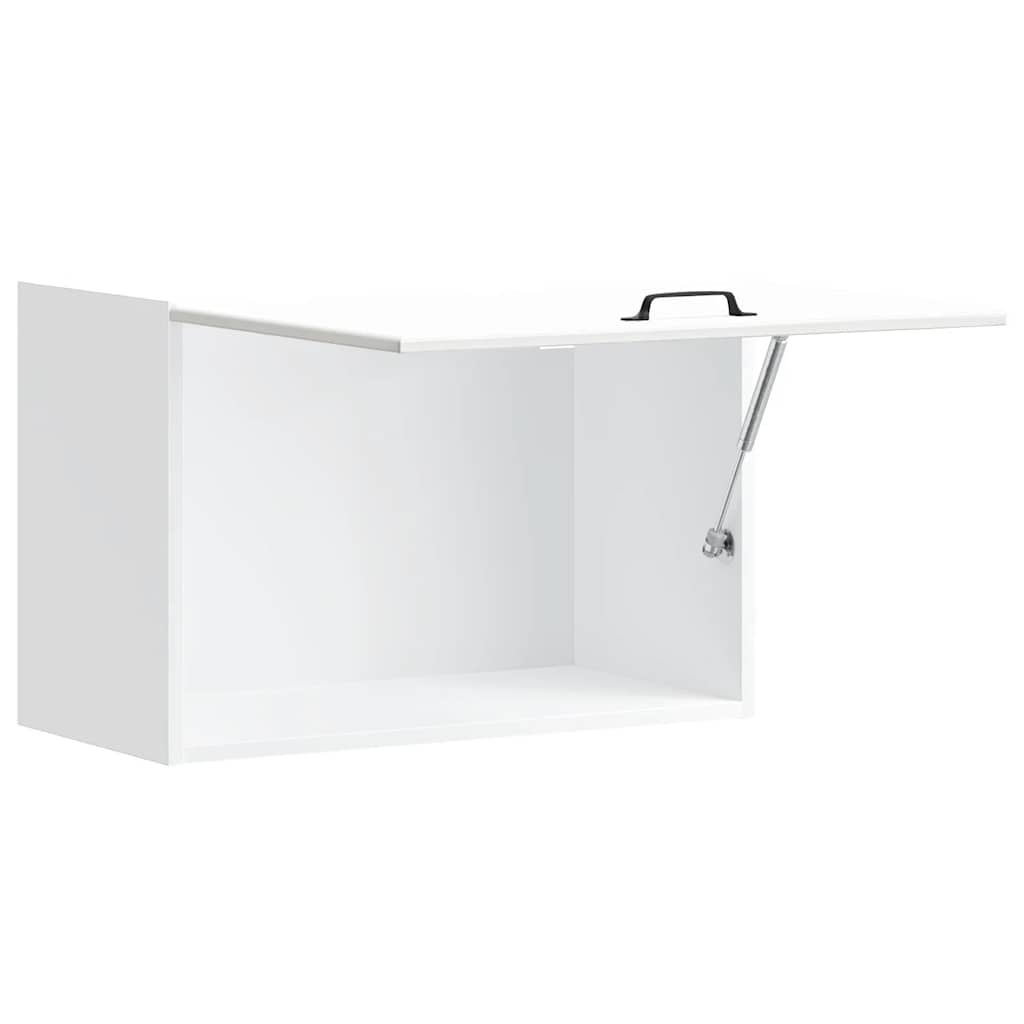 vidaXL Armario de pared de cocina Lucca blanca de alto brillo