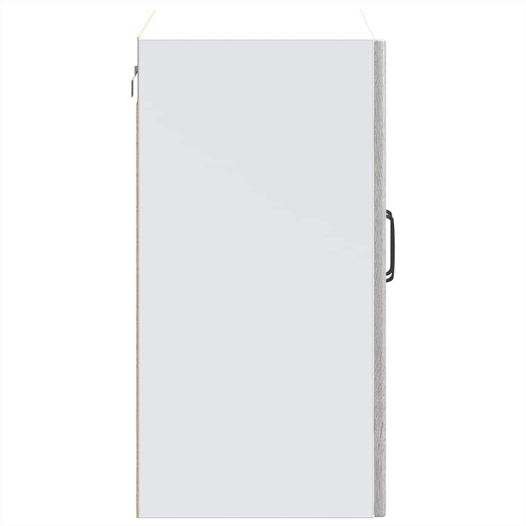 vidaXL Armario pared cocina puerta de cristal Lucca sonoma gris