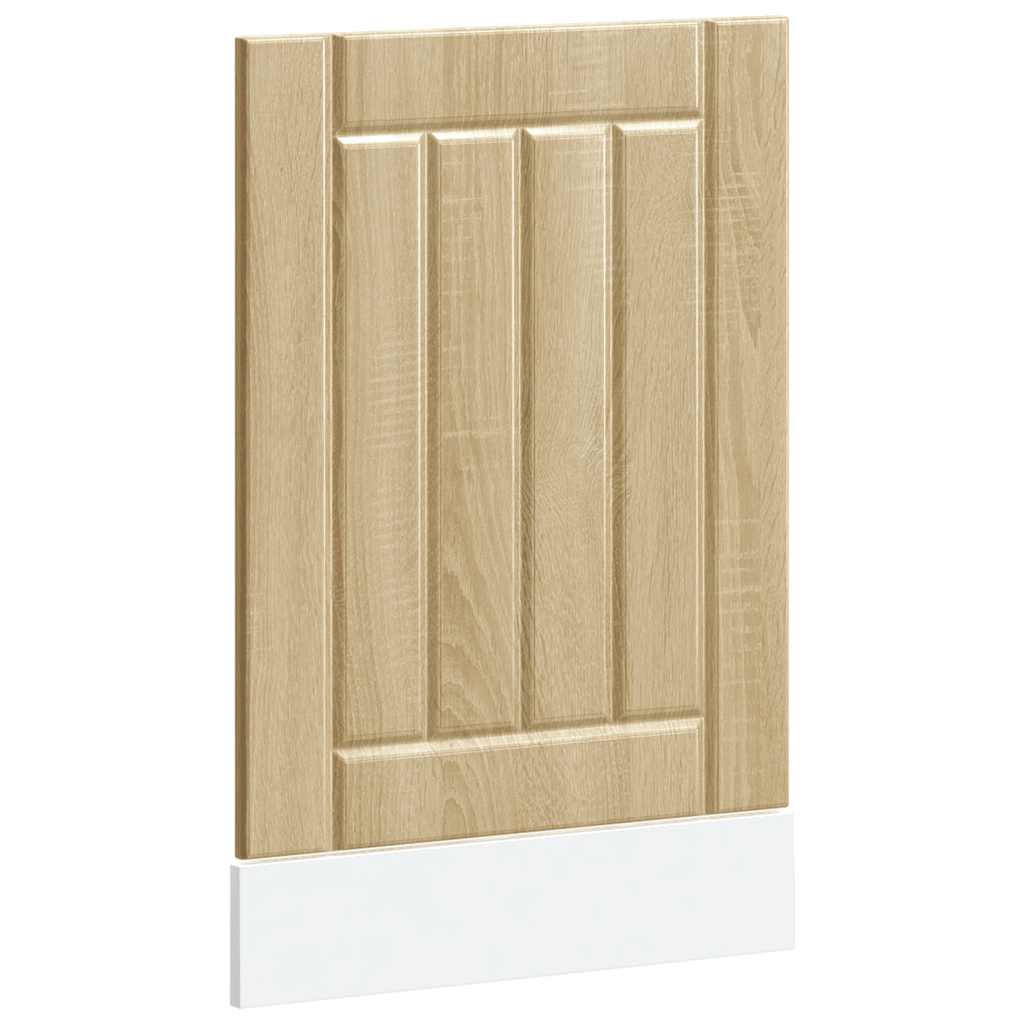 vidaXL Panel para lavavajillas Lucca madera contrachapada roble sonoma