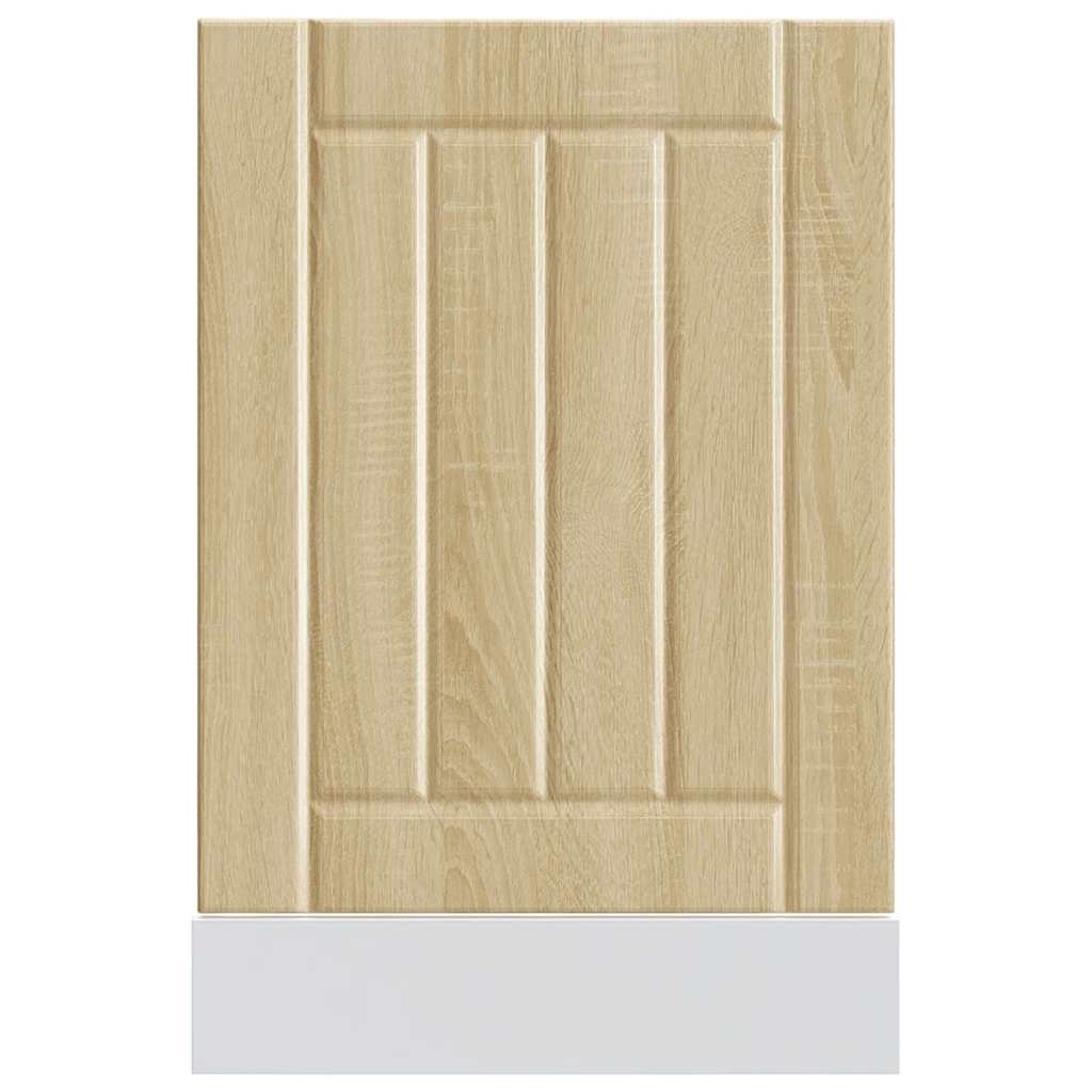 vidaXL Panel para lavavajillas Lucca madera contrachapada roble sonoma