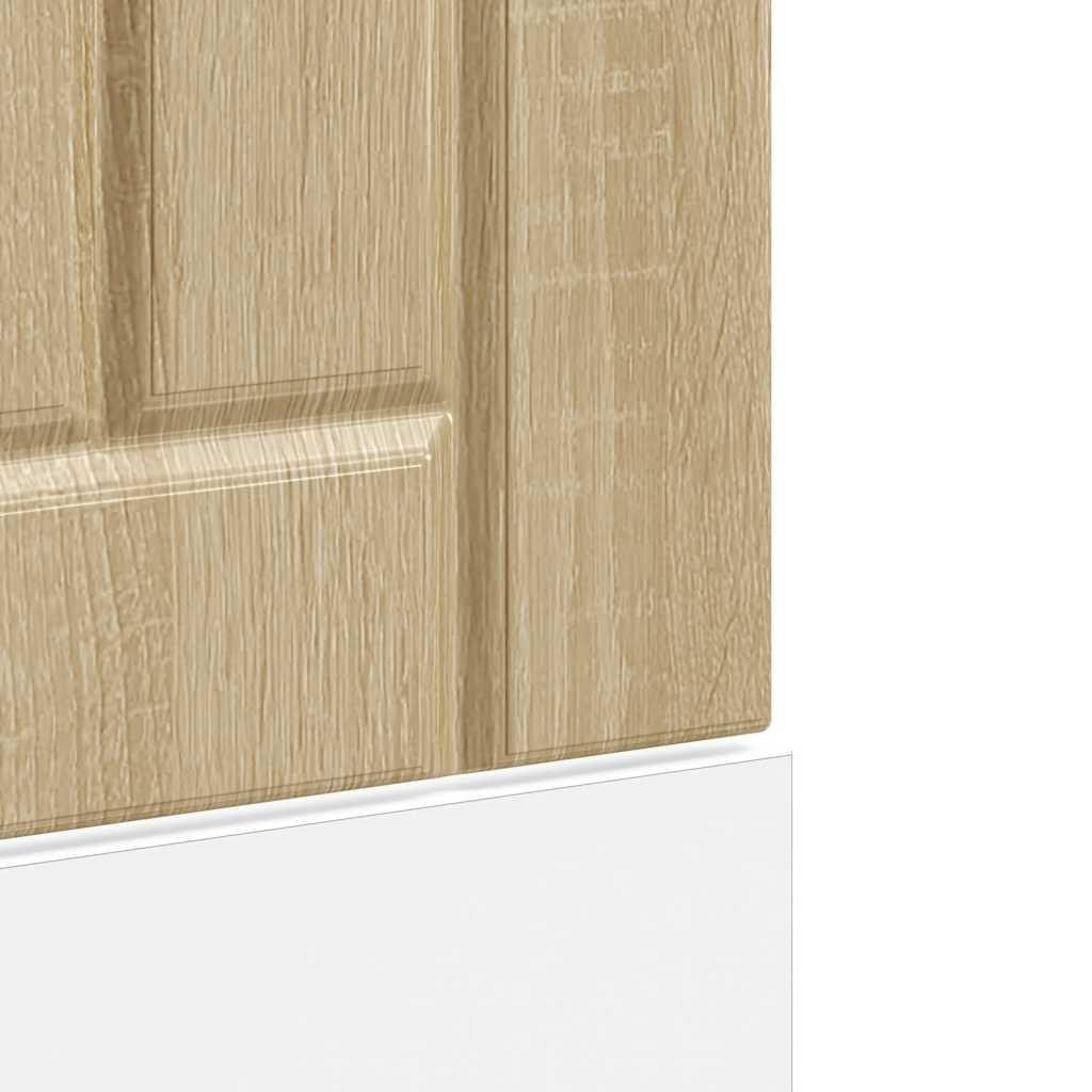 vidaXL Panel para lavavajillas Lucca madera contrachapada roble sonoma