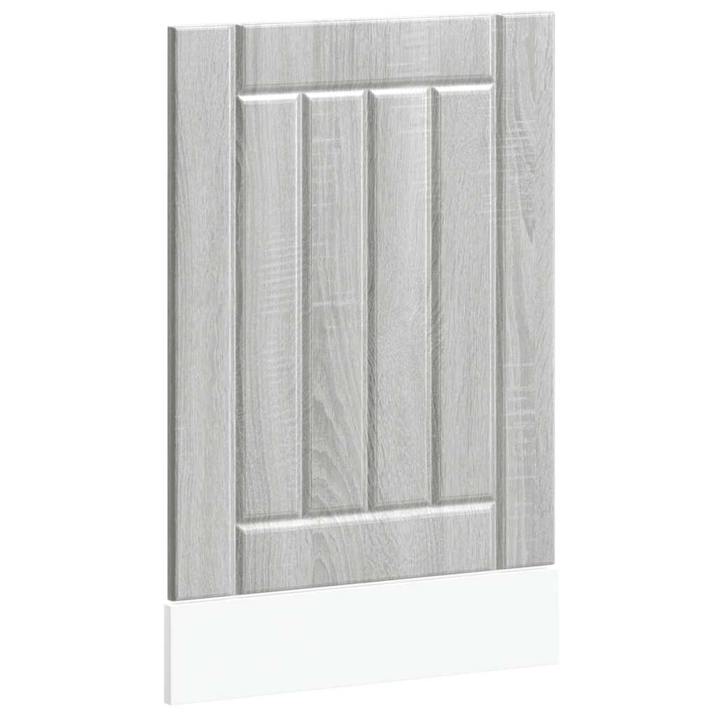 vidaXL Panel para lavavajillas Lucca madera contrachapada sonoma gris