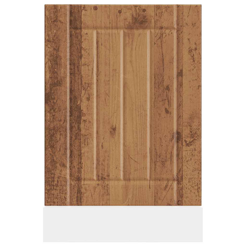 vidaXL Panel para lavavajillas Lucca madera contrachapada madera vieja