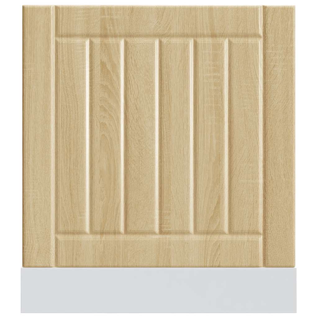 vidaXL Panel para lavavajillas Lucca madera contrachapada roble sonoma