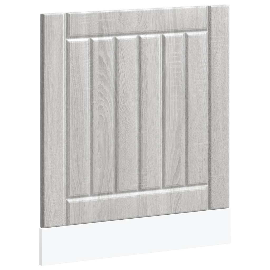 vidaXL Panel para lavavajillas Lucca madera contrachapada sonoma gris