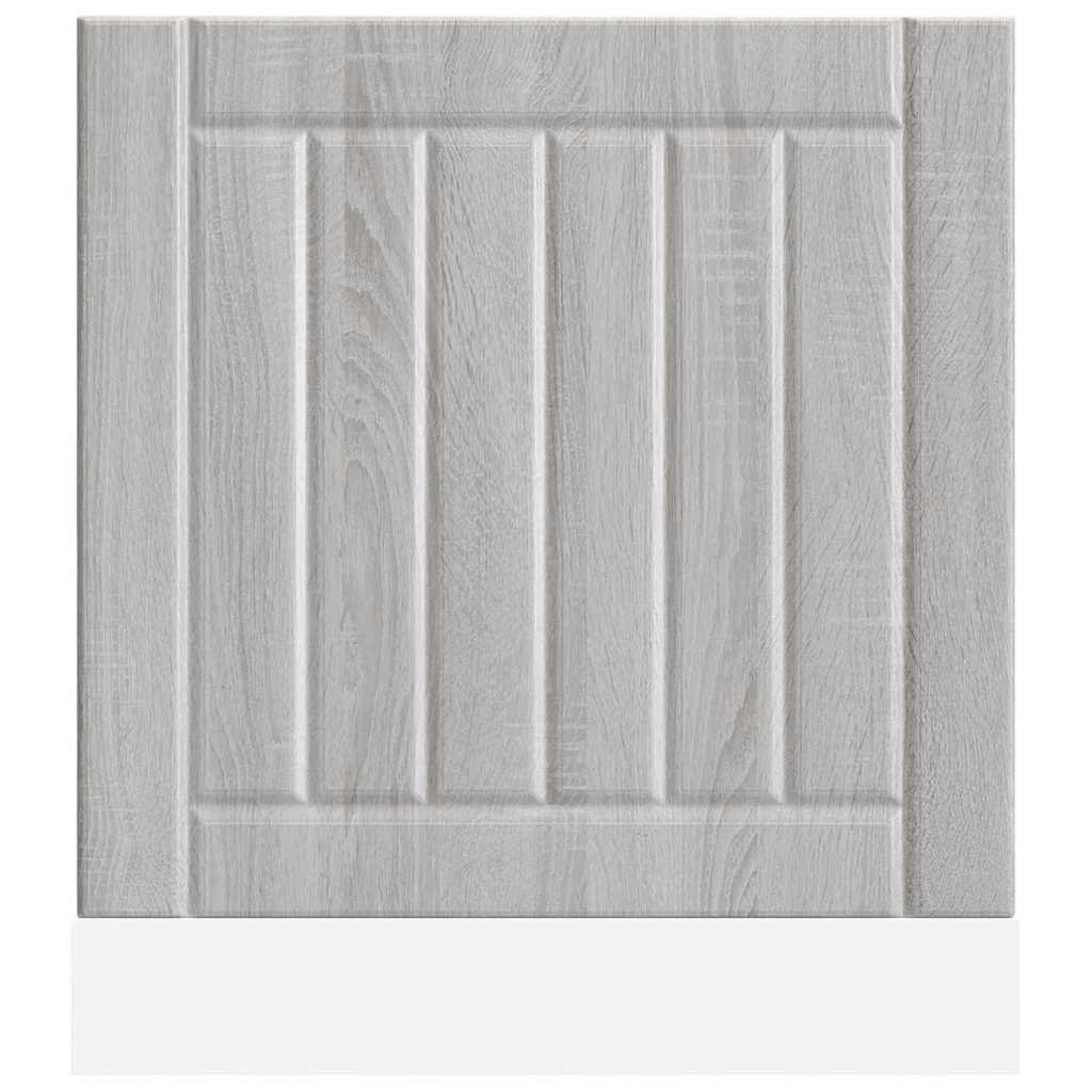 vidaXL Panel para lavavajillas Lucca madera contrachapada sonoma gris