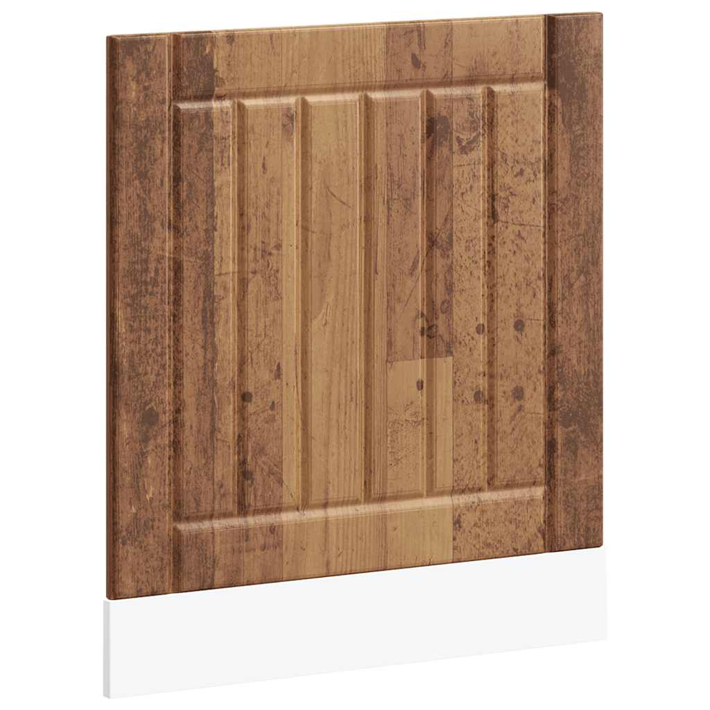 vidaXL Panel para lavavajillas Lucca madera contrachapada madera vieja