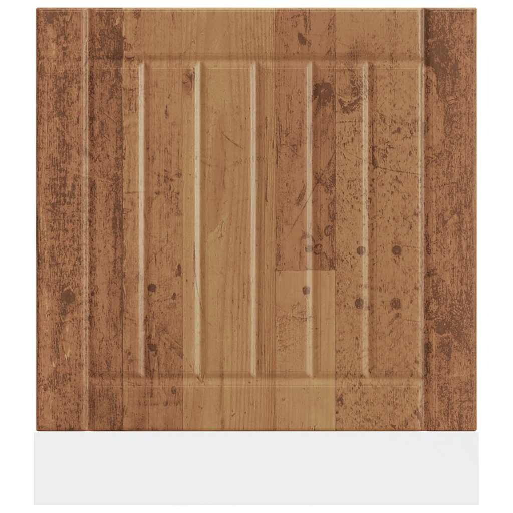 vidaXL Panel para lavavajillas Lucca madera contrachapada madera vieja