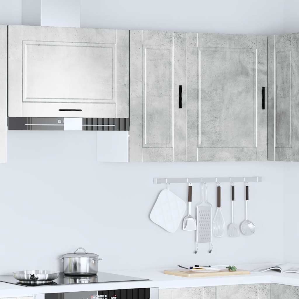 vidaXL Armario de pared cocina Porto madera ingeniería gris hormigón