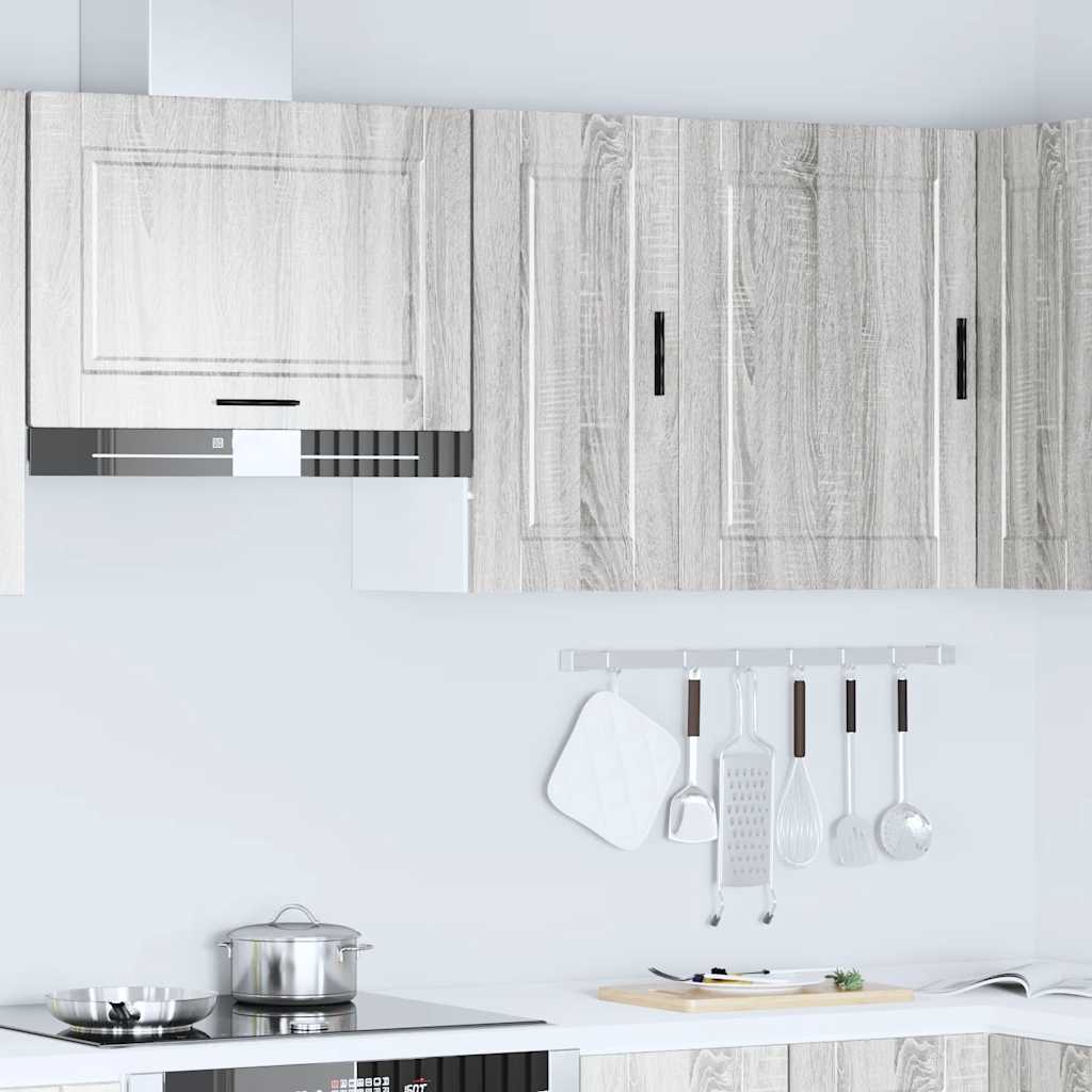 vidaXL Armario de pared de cocina Porto gris sonoma madera ingeniería