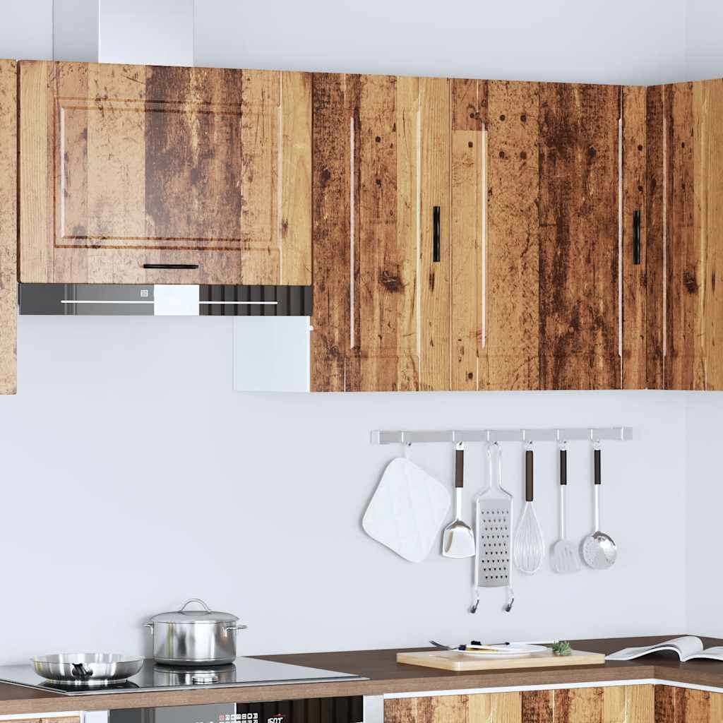 vidaXL Armario de pared de cocina Porto madera vieja madera ingeniería