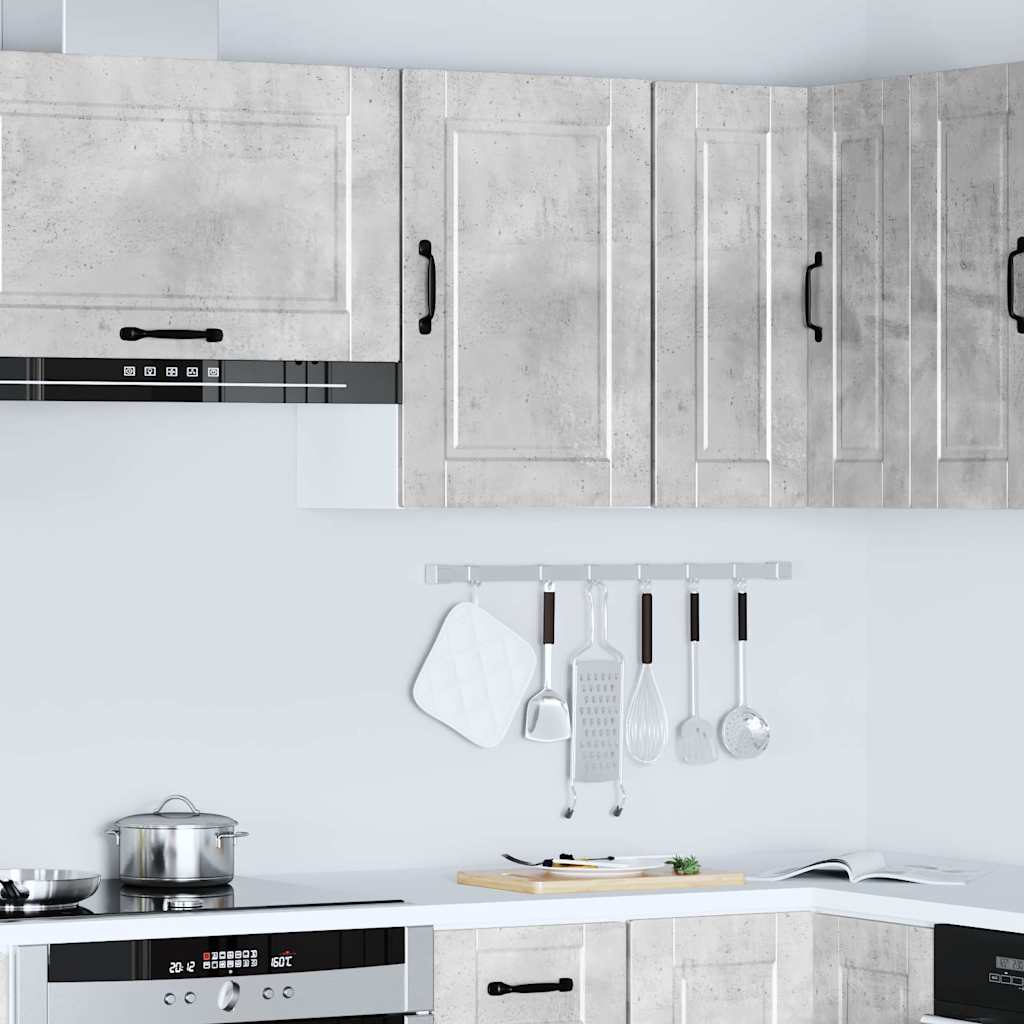 vidaXL Armario de pared cocina Porto madera ingeniería gris hormigón