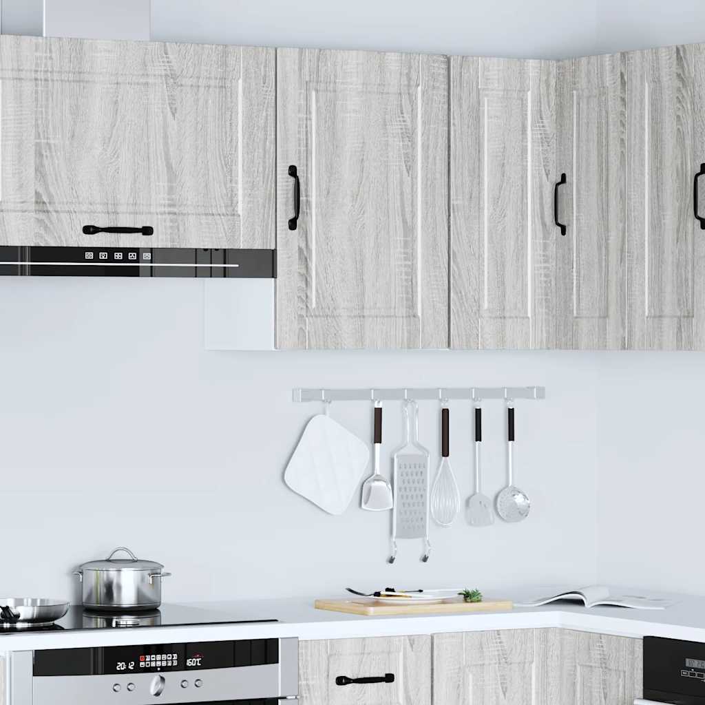 vidaXL Armario de pared de cocina Porto gris sonoma madera ingeniería