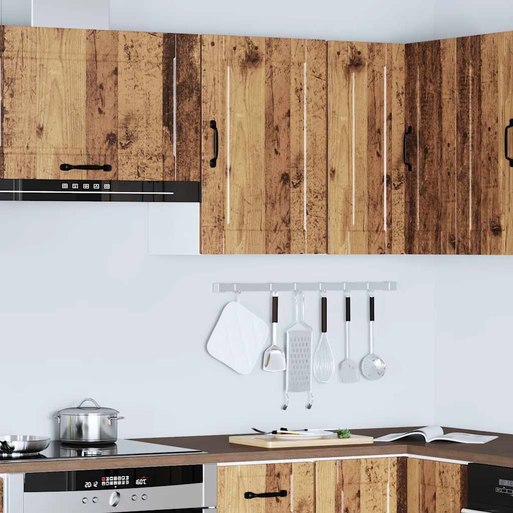 vidaXL Armario de pared de cocina Porto madera vieja madera ingeniería