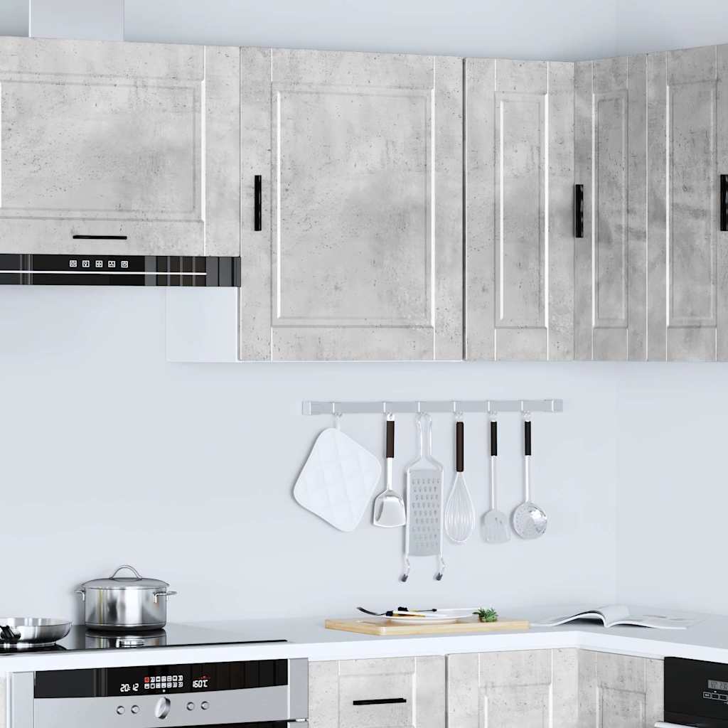 vidaXL Armario de pared cocina Porto madera ingeniería gris hormigón