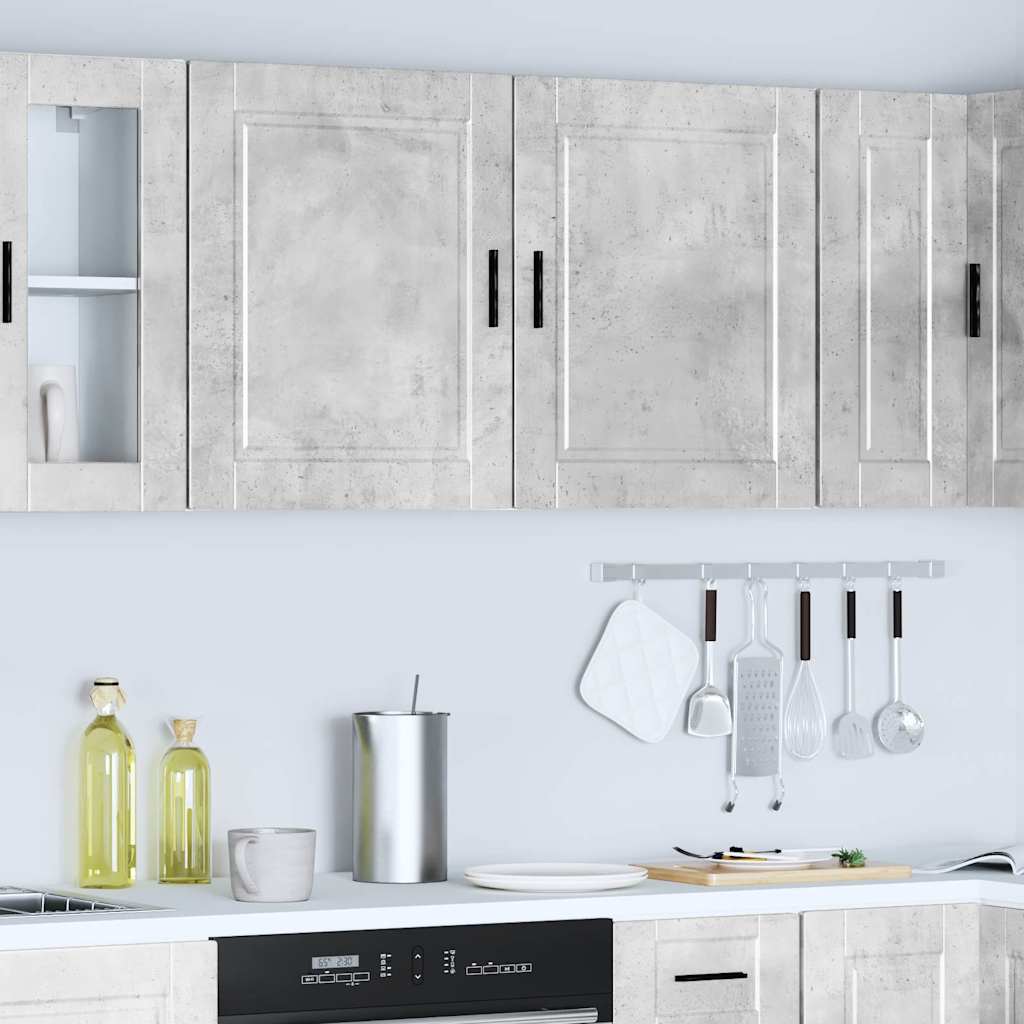 vidaXL Armarios pared para cocina 2 uds Porto gris hormigón