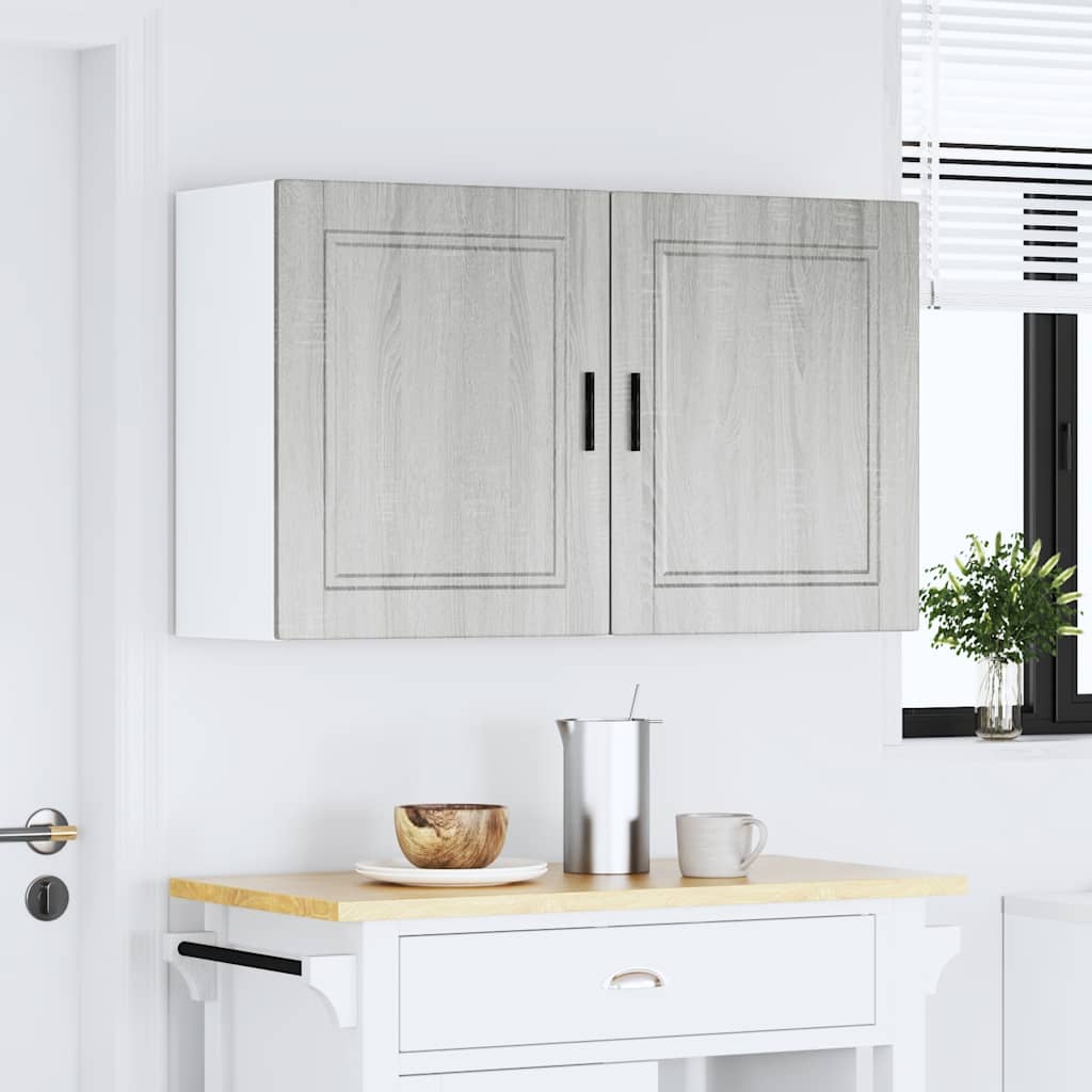 vidaXL Armarios pared para cocina 2 uds Porto gris sonoma