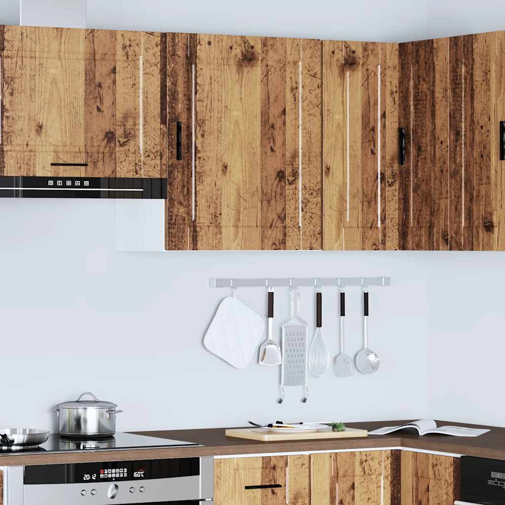 vidaXL Armario de pared de cocina Porto madera vieja madera ingeniería