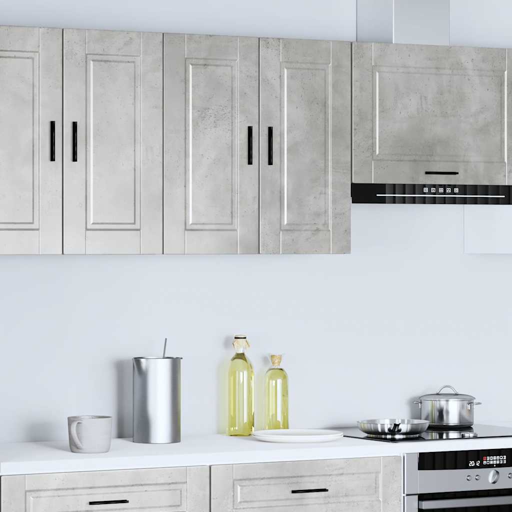 vidaXL Armario de pared cocina Porto madera ingeniería gris hormigón