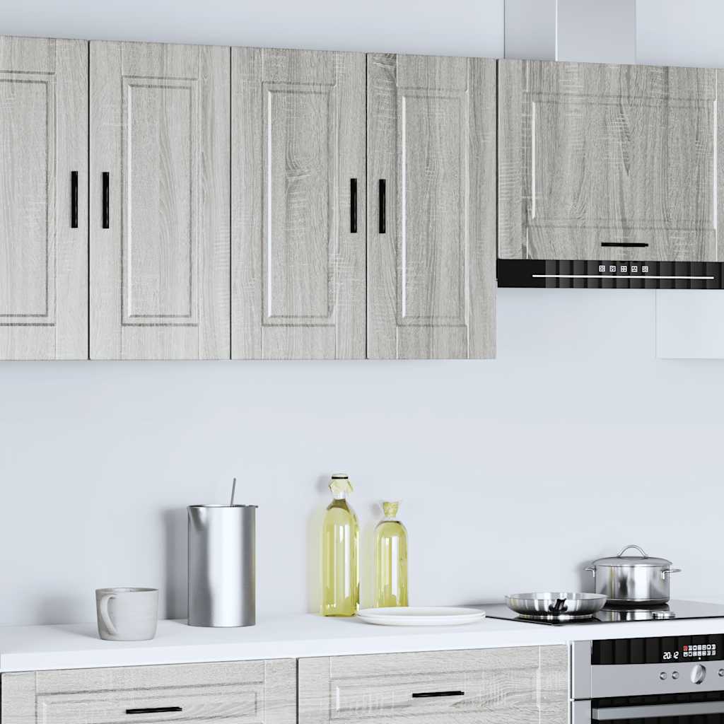 vidaXL Armario de pared de cocina Porto gris sonoma madera ingeniería