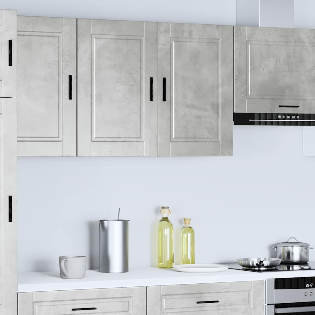 vidaXL Armario de pared cocina Porto madera ingeniería gris hormigón