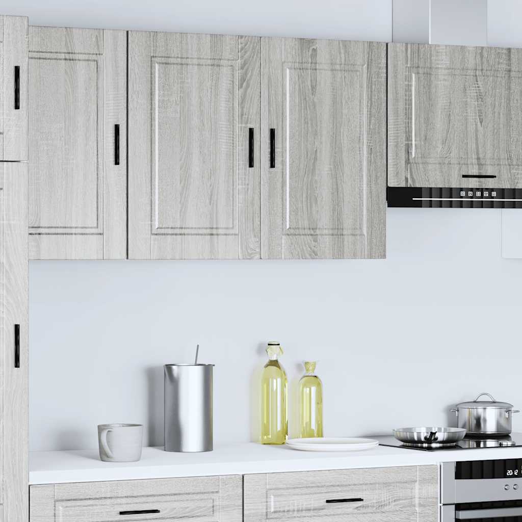 vidaXL Armario de pared de cocina Porto gris sonoma madera ingeniería